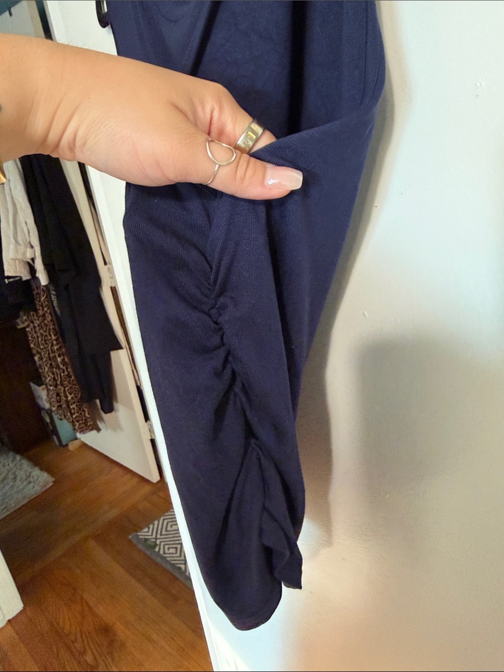 Cider Navy Tank with Relaxed Silhouette - Picture 3 of 3